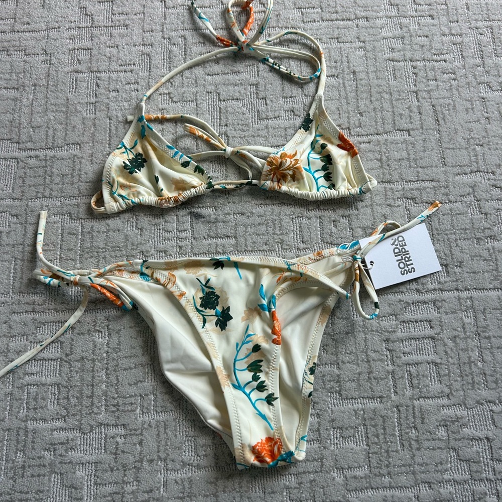SOLID AND STRIPED BIKINI